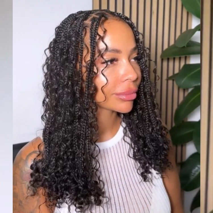 Curly Spiral Coil Wave Human Bulk Hair Extensions For Braiding & Boho Braids - Rafarada