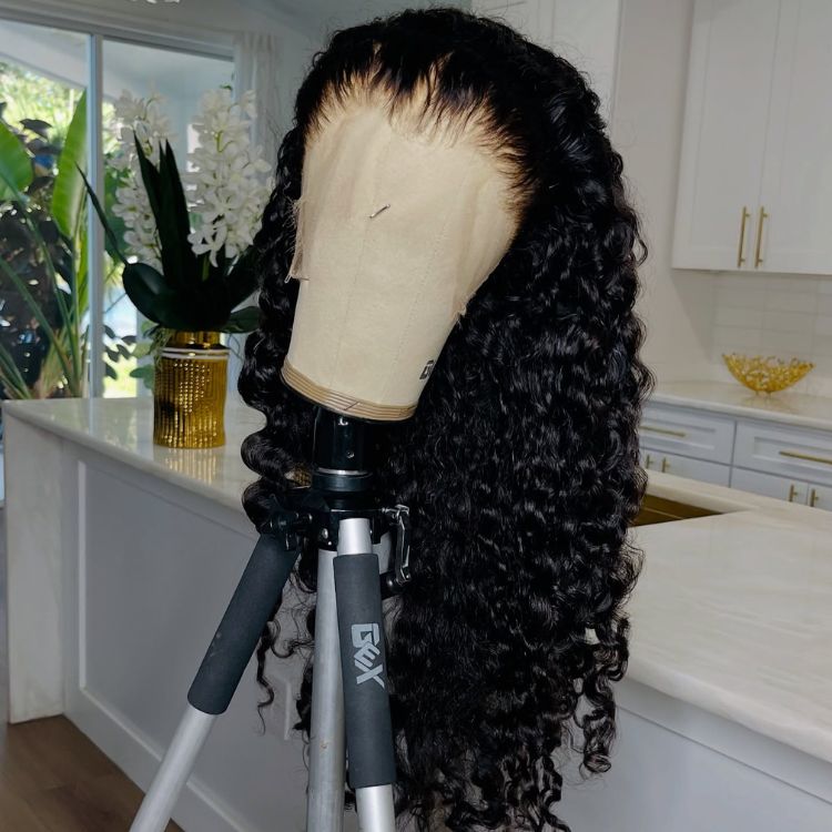 Raw Burmese Curly Wig Transparent HD Lace Frontal Wigs Burmese Curly Human Hair Wig- Rafarada