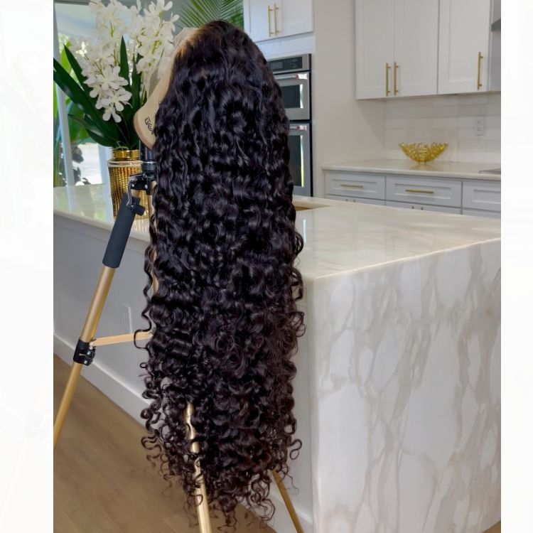 Raw Burmese Curly Wig Transparent HD Lace Frontal Wigs Burmese Curly Human Hair Wig- Rafarada