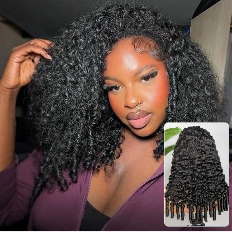 Wear Go Wig Raw Burmese Curly Human Hair  Pre-bleaching Knot Glueless Wig - Rafarada