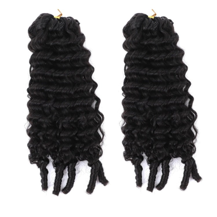 Raw Burmese Curly Human Crochet Hair Extensions 100% Locs Natural Color - Rafarada