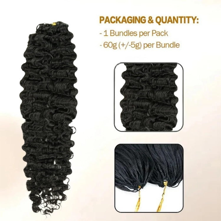 Burmese Curl Crochet Hair 100% Human Feather Crochet Boho Braids Extensions - Rafarada
