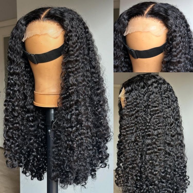 Burmese Curly Wig HD Lace Front Wig Glueless Lace Natural Color Human Hair Wigs - Rafarada