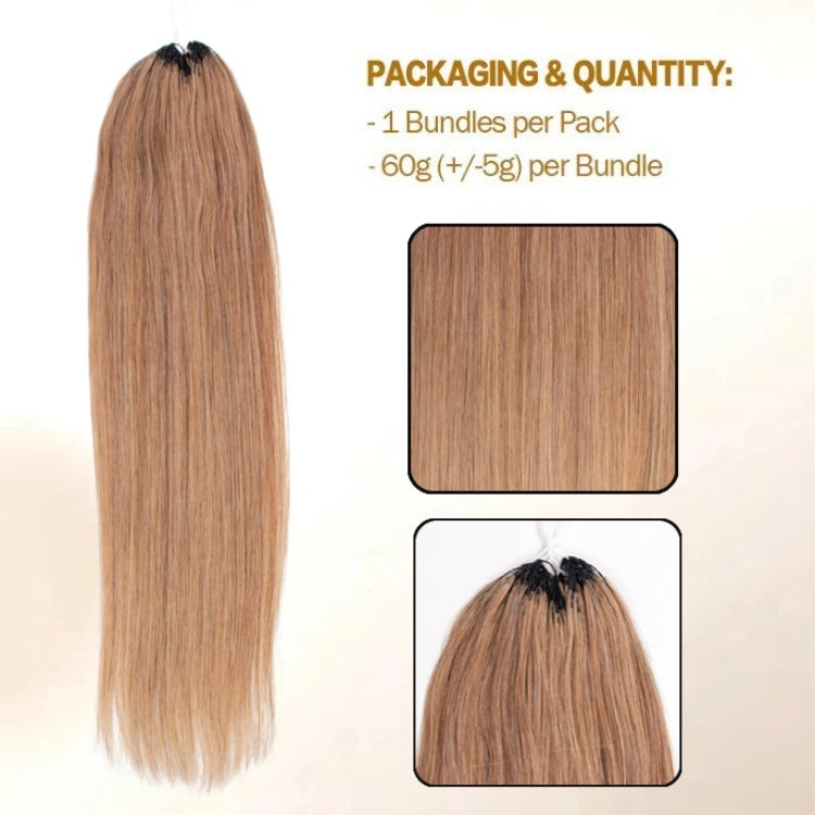 Premium Real Feather Hair Extensions Blonde Straight Hair Heat Resistant Hair Accessory for Women and Girls - Rafarada