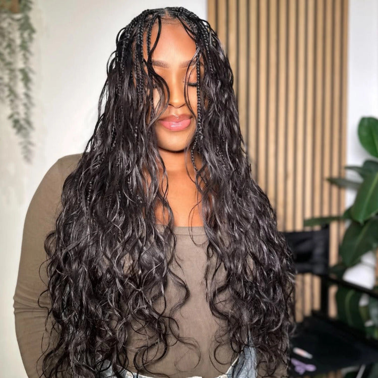 Body Wave Human Crochet Hair Extensions 100% Real Hair For Crochet Braids & Locs Natural Color - Rafarada