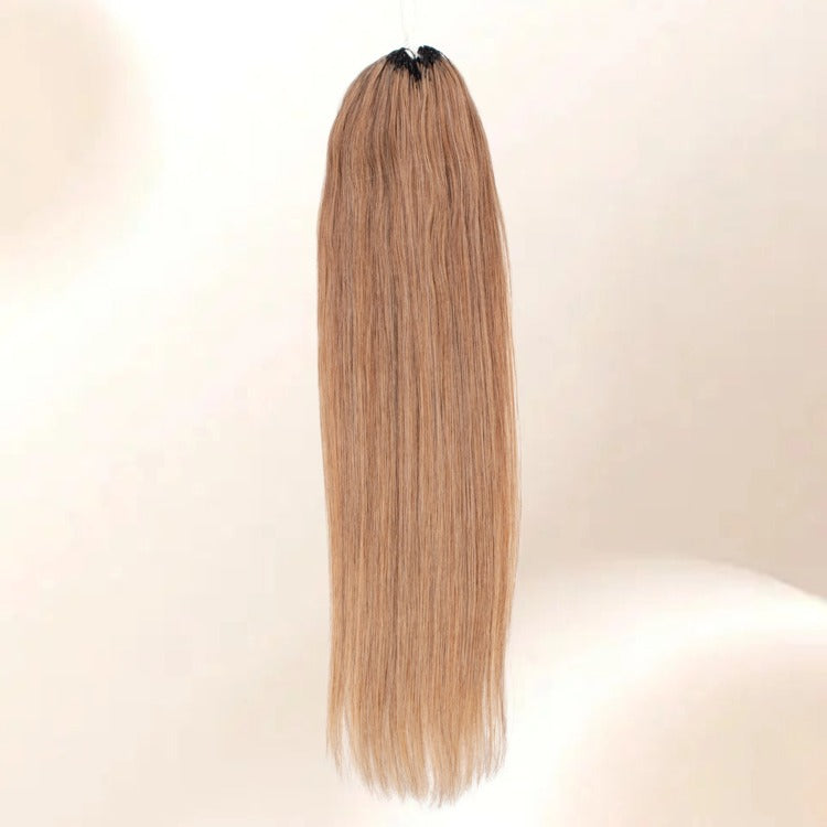 Premium Real Feather Hair Extensions Blonde Straight Hair Heat Resistant Hair Accessory for Women and Girls - Rafarada