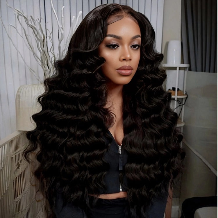 Raw Loose Deep Wave Human Crochet Hair Extensions 100% Real Hair For Crochet Locs Natural Color - Rafarada