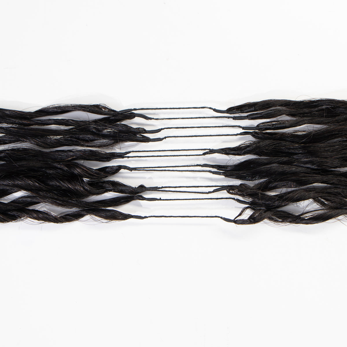 Kinky Coily Feather Hair Extensions Natural Black Mixed Light Brown Micro Link Fusion Hair - Rafarada