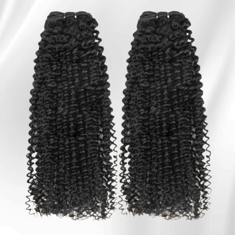 Brazilian Virgin Human Hair Deep Curly Bundles Remy Weft Extensions- Rafarada