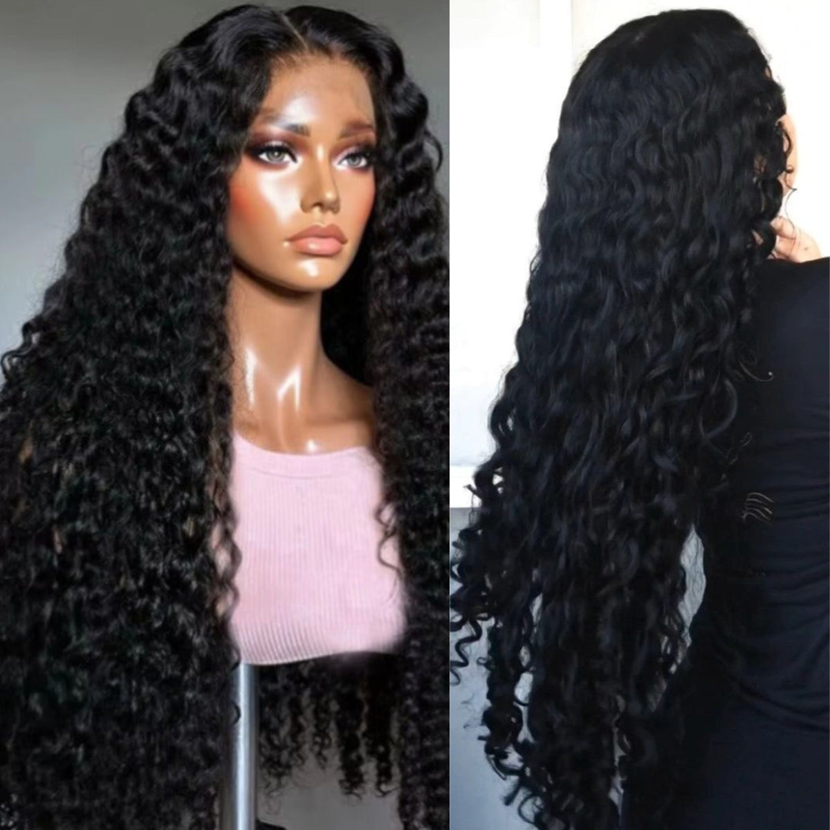 Deep Wave Wear Go Glueless Wig Bleached Knots Pre-cut 13x6 HD Lace Wig - Rafarada