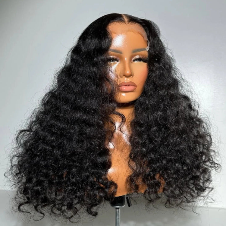 Deep Wave 13x4 Transparent Lace Frontal Best Glueless Wigs Curly Natural Hair- Rafarada