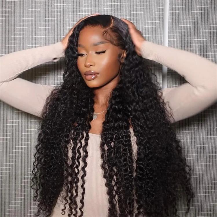 Deep Wave Wear Go Glueless Wig Bleached Knots Pre-cut 13x6 HD Lace Wig - Rafarada