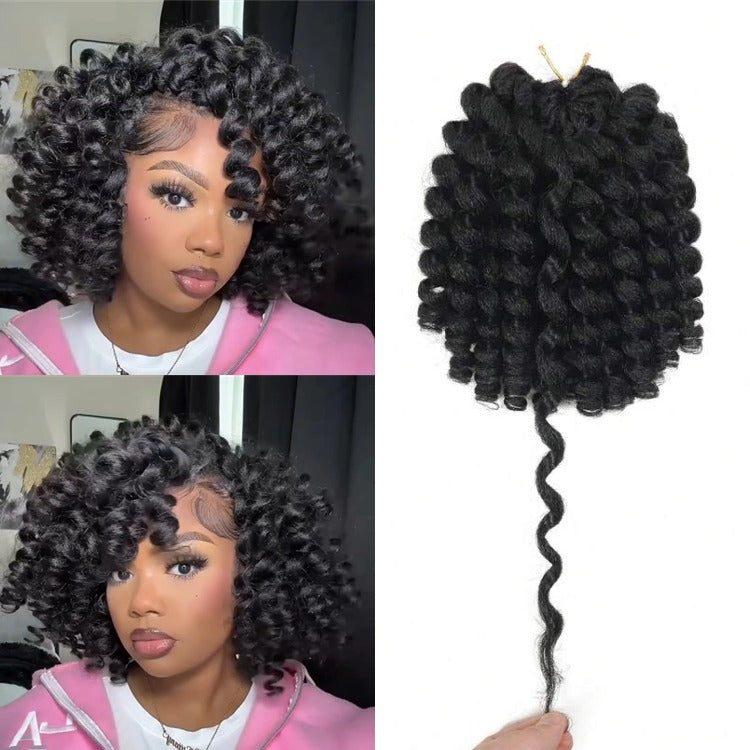 French Curl Crochet Hair Pre-Separated Feather Soft Yaki Raw Human Hair Extensions - Rafarada