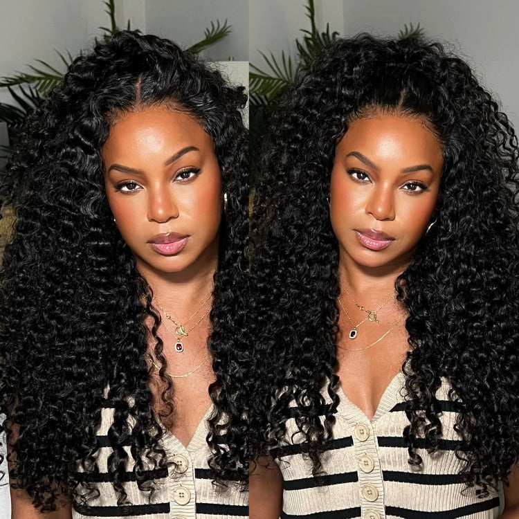 Half Wig Burmese Curly Human Hair Realistic & Comfortable 3-In-1 Half Wig - Rafarada