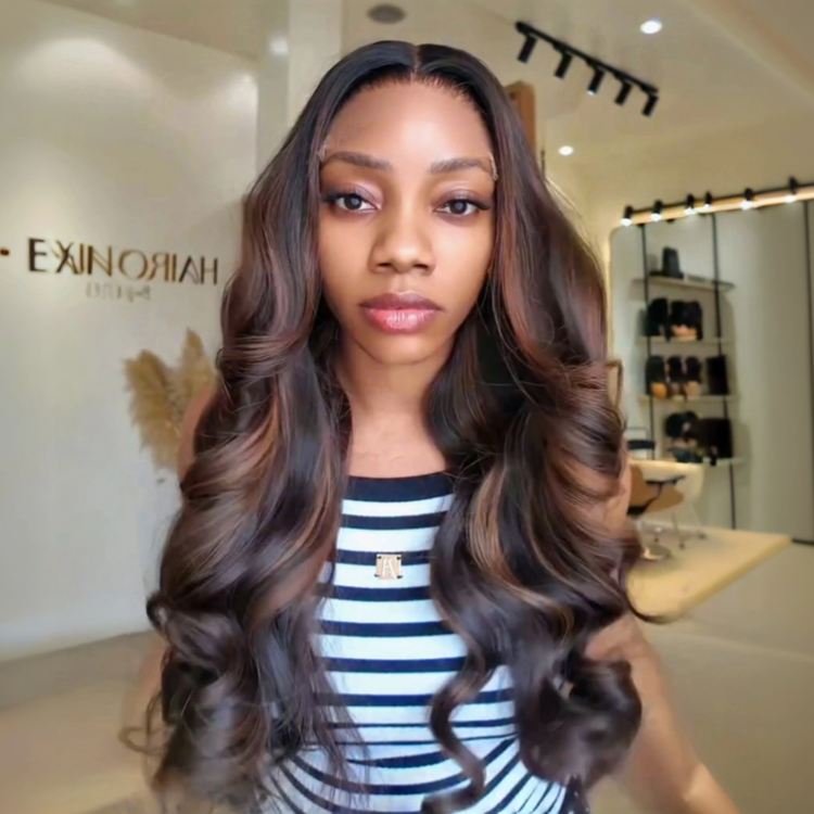 Raw Body Wave Highlight Brown Color 100% Human Hair - Rafarada