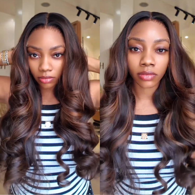 Raw Body Wave Highlight Brown Color 100% Human Hair - Rafarada