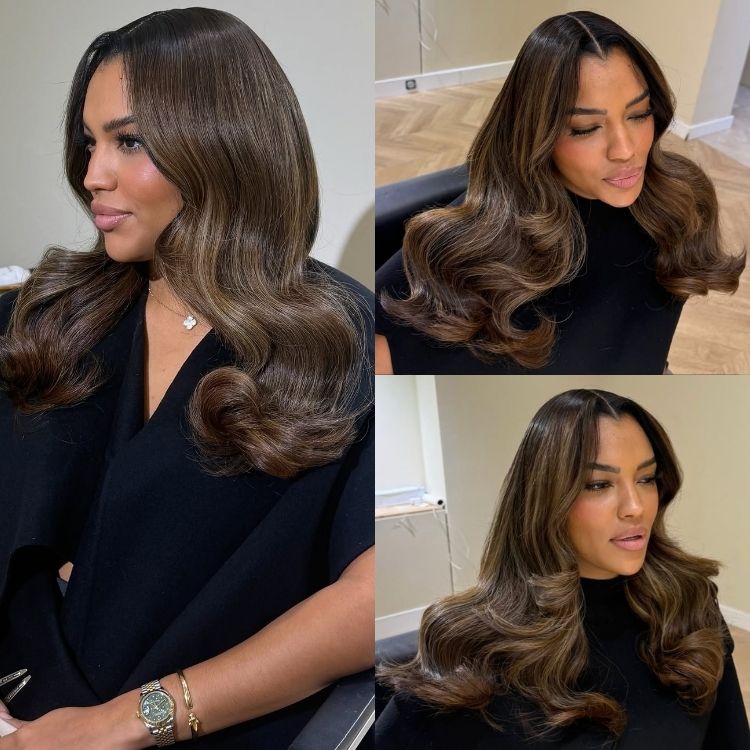 Body Wave Wig HD Lace Front Human Hair Highlight Color Wig - Rafarada