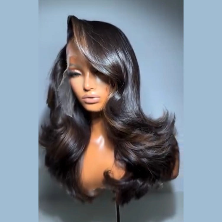 Body Wave Brown Highlight Color 100% Human Hair Natural Look For Women - Rafarada