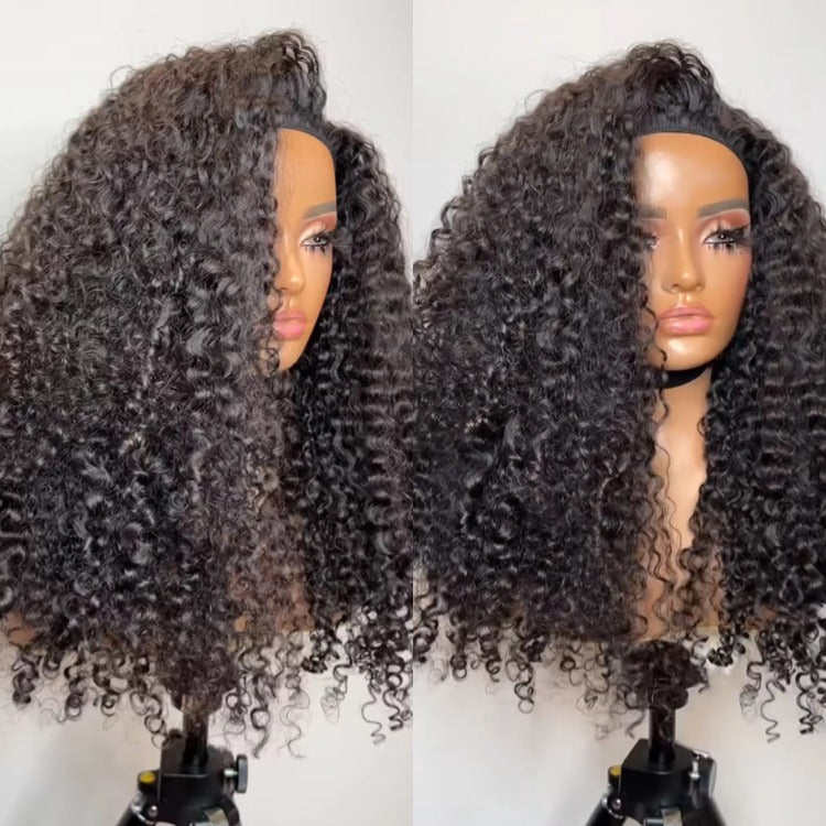 Glueless Half Wig Kinky Curly Realistic & Comfortable 3-In-1 Half Wig - Rafarada