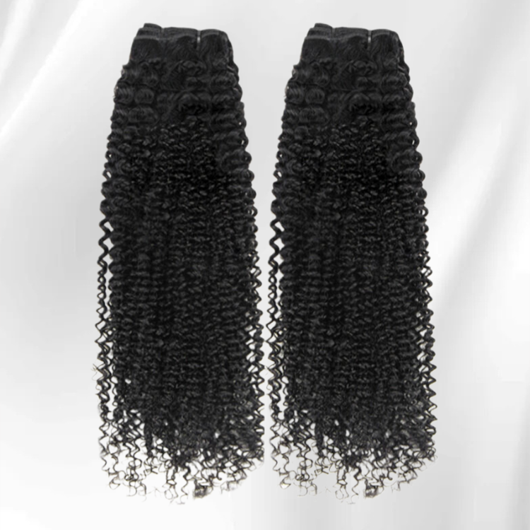 Kinky Curly Human Hair Weave Bundles Human Hair Black Wavy Weave 2/3/4 Bundles -Rafarada