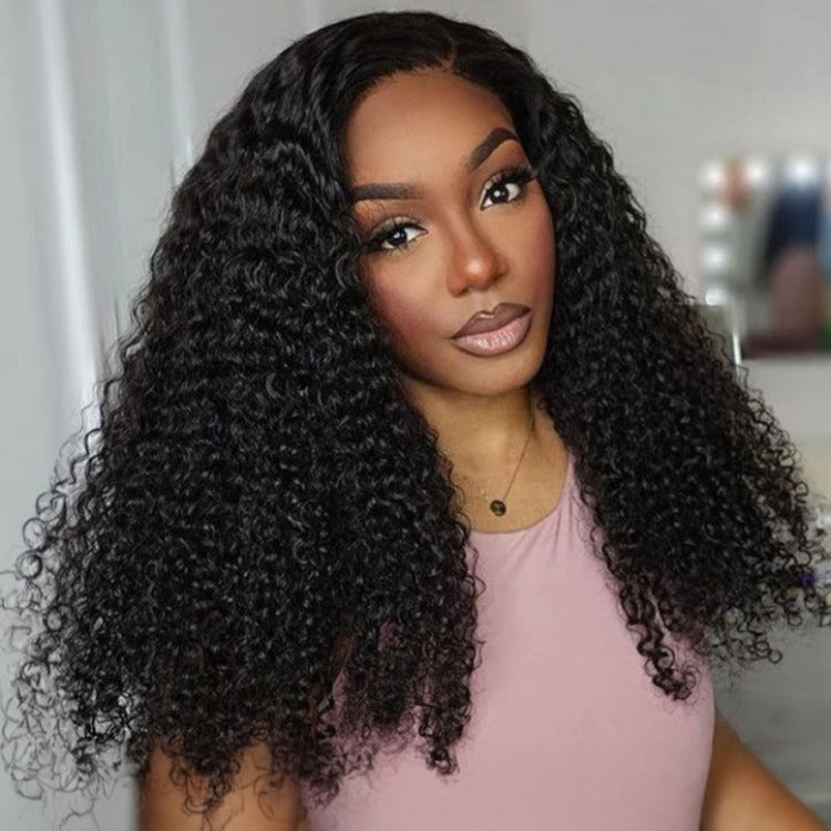 Kinky Curly Wear Go Wigs HD Lace Pre Cut Lace Frontal 100% Glueless Wigs- Rafarada