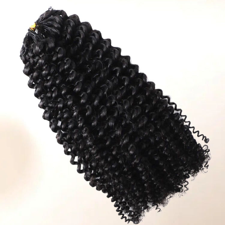 Feather Crochet Hair Extension Kinky Curly Human Hair Extensions - Rafarada