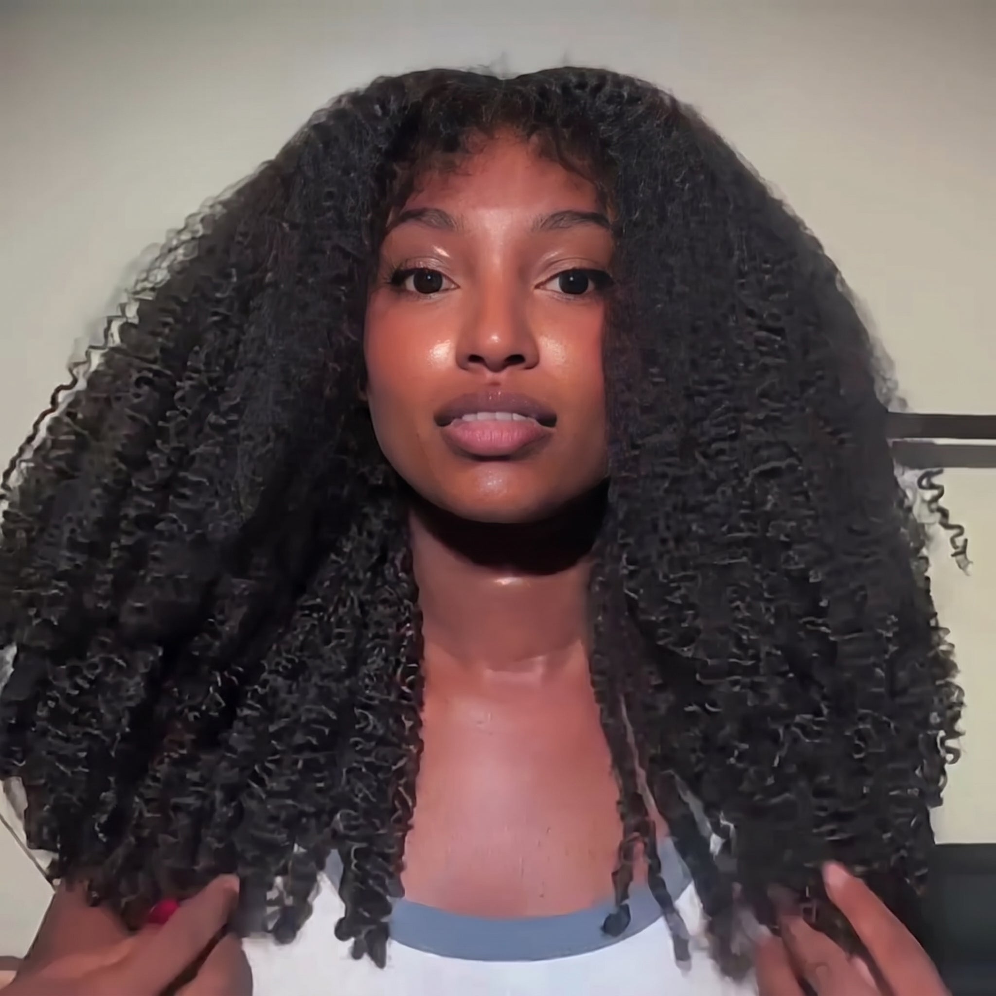 Authentic Kinky Curly Wig Effortless Melt HD Lace Gorgeous Natural Black Long Curly Hair with 4C Texture Edges - Rafarada