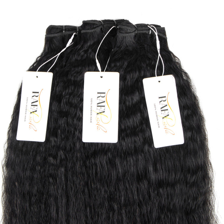 Kinky Straight Bundles 100% Human Virgin Hair Unprocessed Hair -Rafarada
