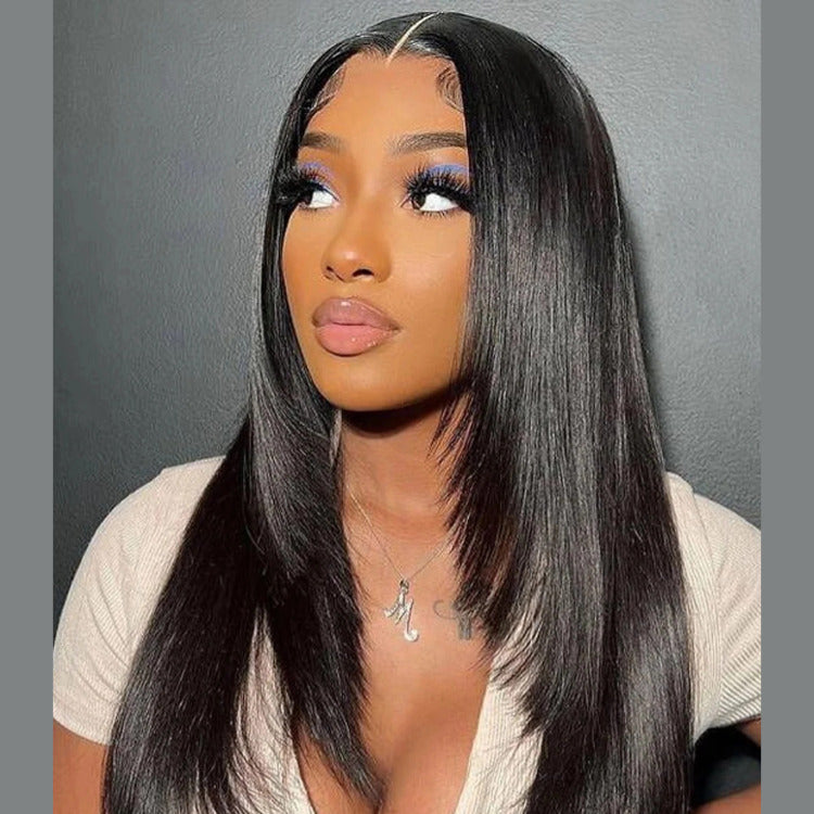 Layered Cut Inspired Straight Human Hair 6x4 13x4 Glueless HD Lace Wig- Rafarada