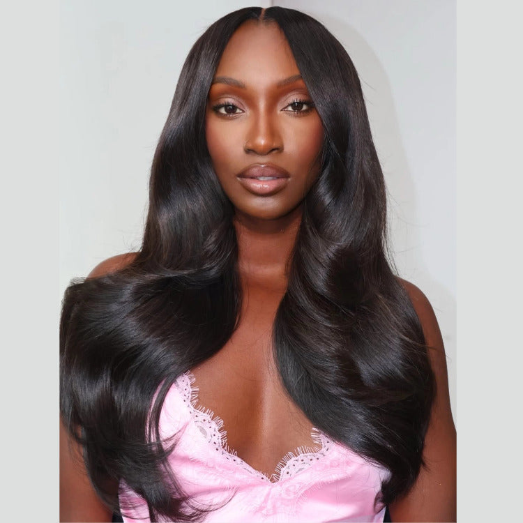Unprocessed Soft Body Wave Lace Front Wig Skin Melt HD Lace Human Virgin Hair Wig - Rafarada