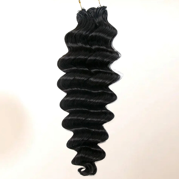 Crochet Hair Extension Loose Deep Wave 100% Human Crochet Extensions - Rafarada