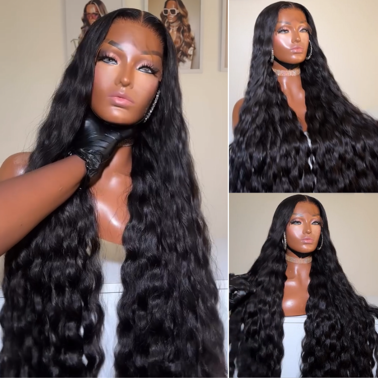Long Hair Loose Deep Wave Pre Plucked Glueless Pre Bleached Human Hair Wig - Rafarada