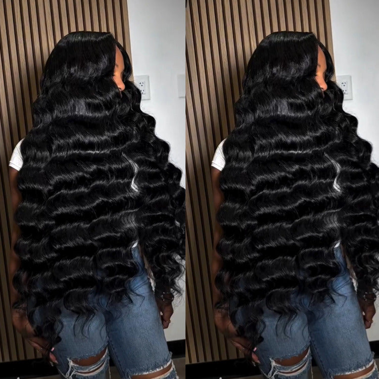 Loose Deep Glueless 6x4 / 13x4 Transparent Lace Front Wig Pre Plucked Brazilian Human Hair Wig - Rafarada