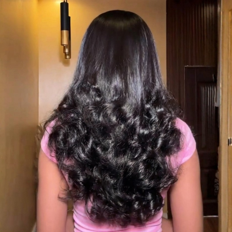 Raw Human Hair Loose Wave Lace Front Wigs End Curl Bob Hair for Black Women - Rafarada