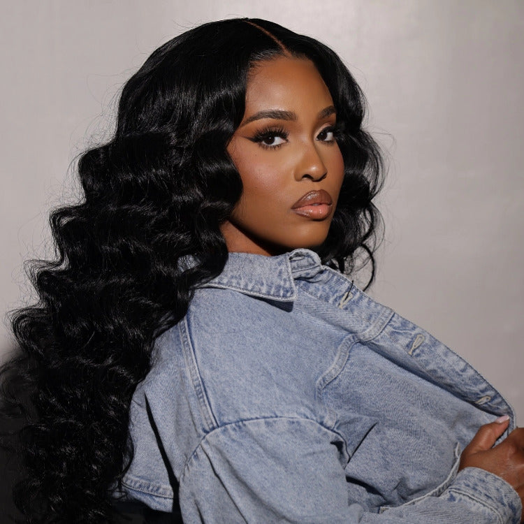 Glueless Loose Wave Lace Front WigsTransparent HD Lace Nature Wave Wig - Rafarada
