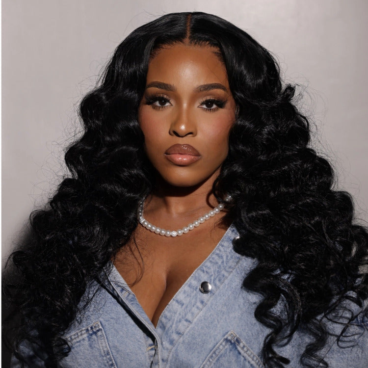 Glueless Loose Wave Lace Front WigsTransparent HD Lace Nature Wave Wig - Rafarada
