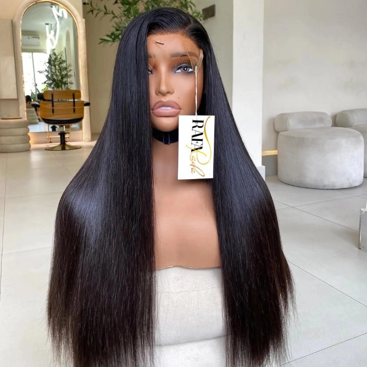 Straight Human Hair Glueless Lace Front Wigs 6x4/13x4 HD Transparent Lace Frontal Wig- Rafarada