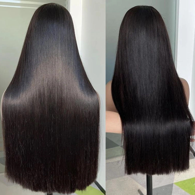 Straight Human Hair 4x4 Lace Closure Pre Cut Glueless HD Lace Wig - Rafarada