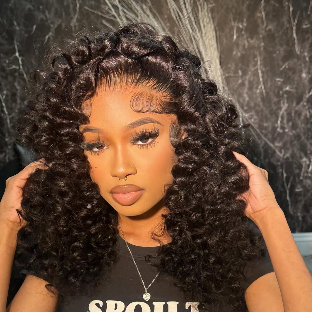 Wand Curl Lace Front Wigs Pre Cut HD Lace Nature Color & 99J Glueless Wig Natural Hairline - Rafarada
