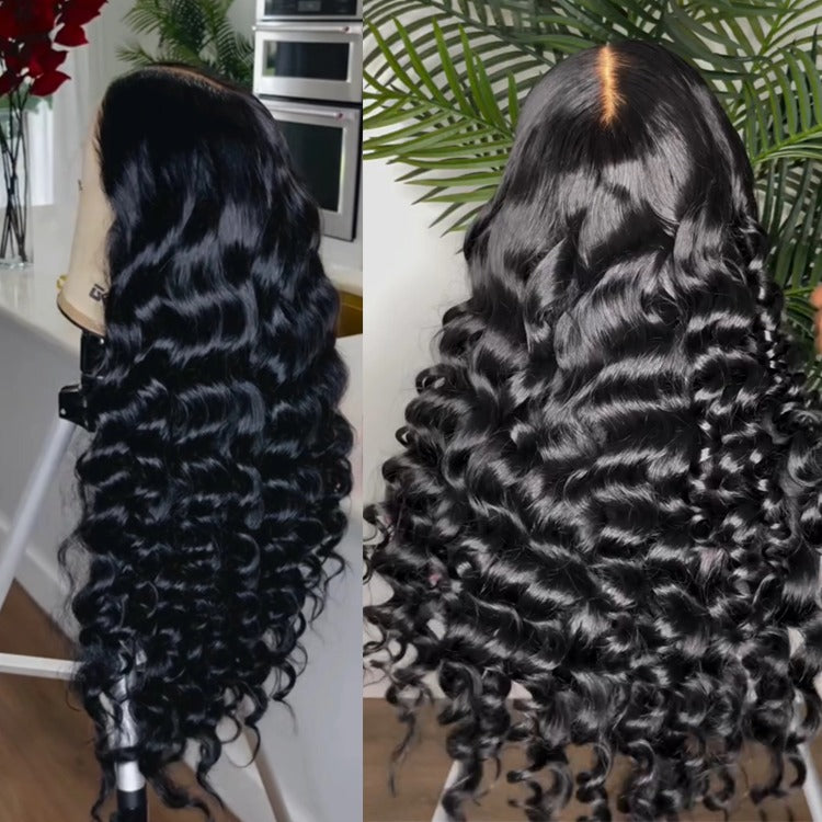 High Density Wand Curls Wig Pre-plucked & Pre-bleached Lace Front Wig- Rafarada