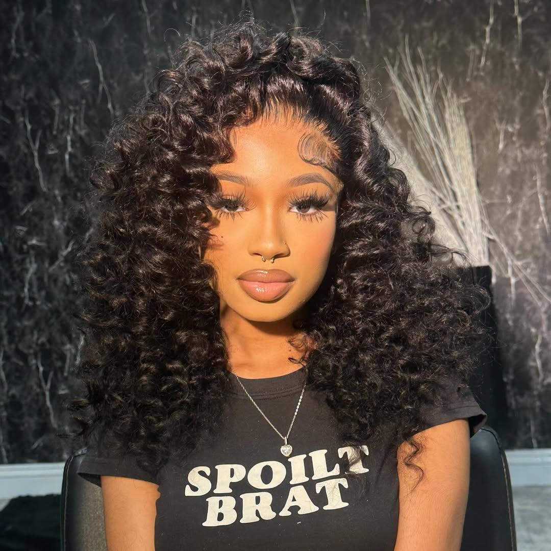 Wand Curl Lace Front Wigs Pre Cut HD Lace Nature Color & 99J Glueless Wig Natural Hairline - Rafarada