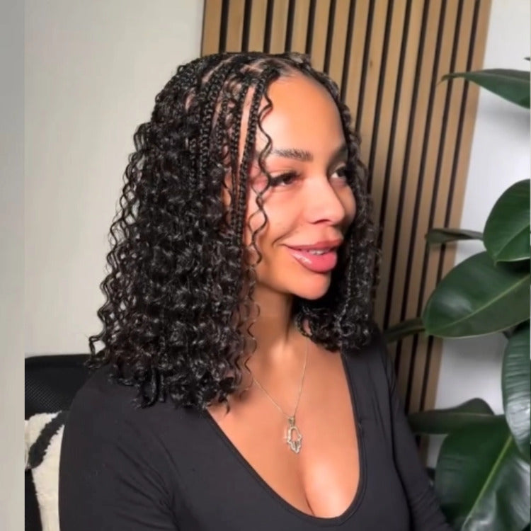 Water Wave Human Crochet Hair Extensions 100% Real Hair For Crochet Braids Natural Color - Rafarada
