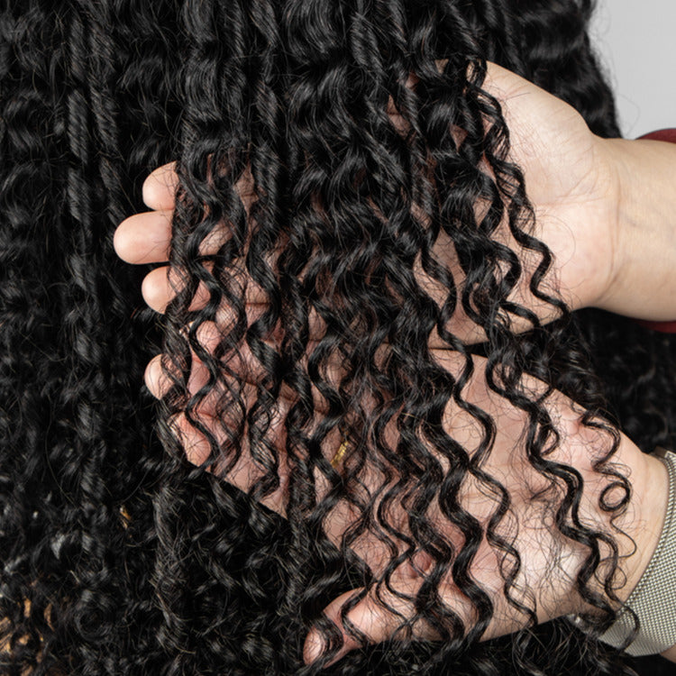 Multi Texture Water Wave With Bouncy Curls HD Lace Frontal Thick Curly Hair Glueless Wigs- Rafarada