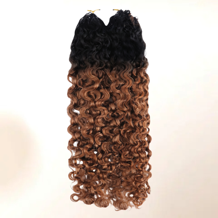 Ombre Color Water Wave Crochet 100% Human Crochet Hair 1B/30 Ombre Hair Extensions - Rafarada