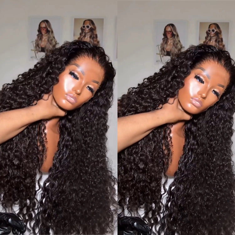 Water Wave Wig HD Transparent Lace Front Wig Pre Plucked 100% Human Hair Wig - Rafarada - Rafarada