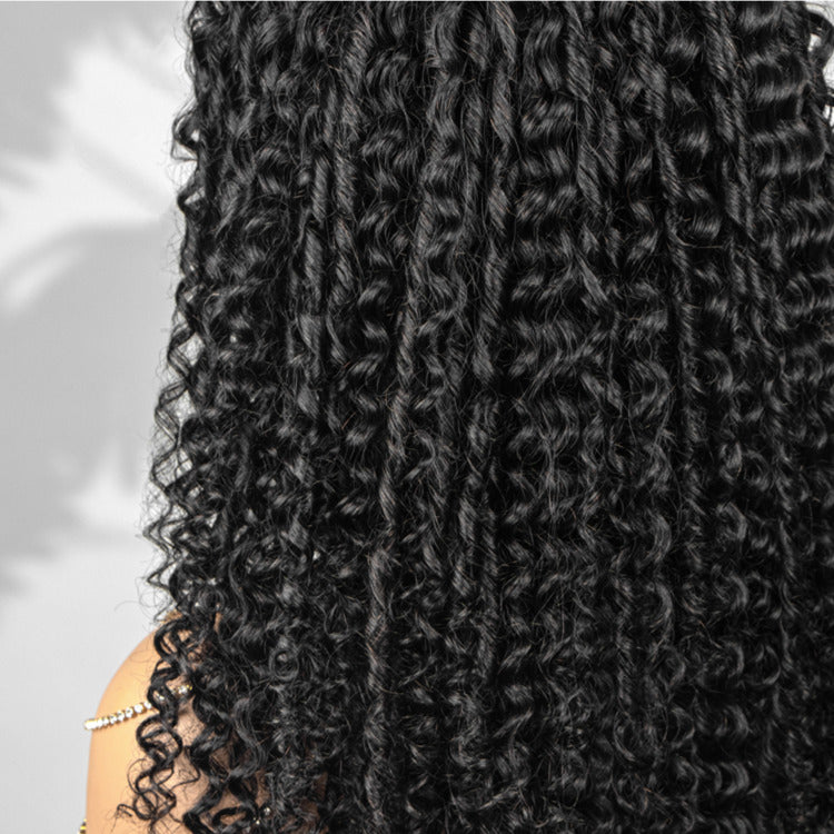 Multi Texture Water Wave With Bouncy Curls HD Lace Frontal Thick Curly Hair Glueless Wigs- Rafarada