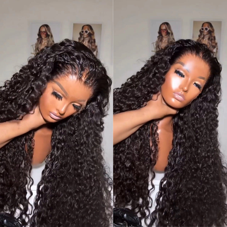 Water Wave Wig HD Transparent Lace Front Wig Pre Plucked 100% Human Hair Wig - Rafarada - Rafarada