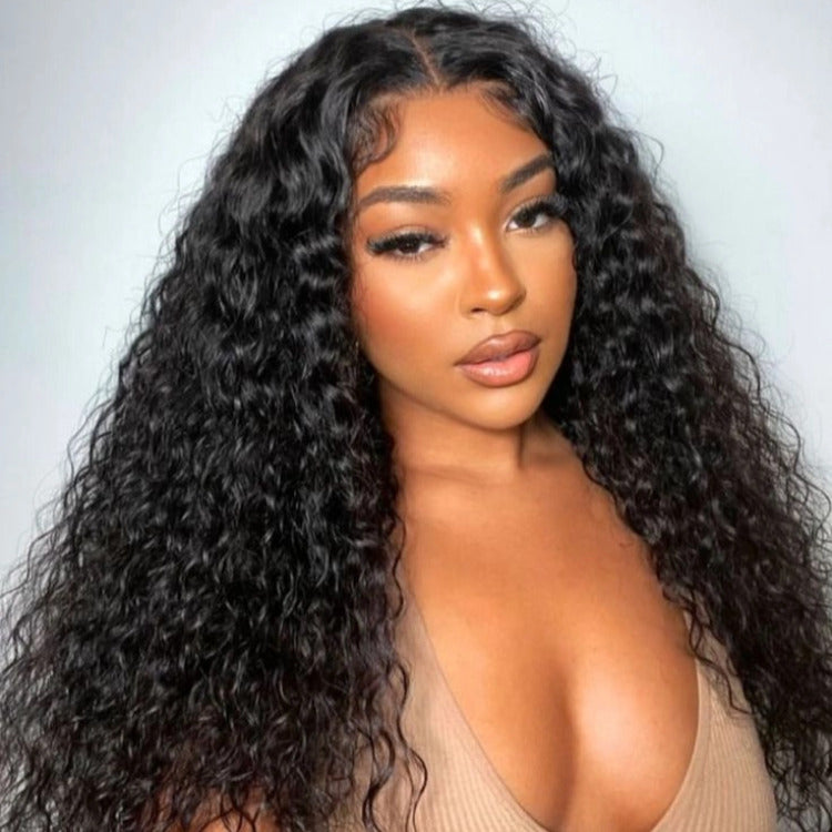 Water Wave Wigs Glueless HD Lace Front Wigs Human Virgin Hair Preplucked Natural Hairline- Rafarada